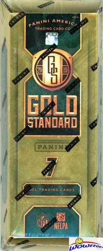 2019 Panini GOLD STANDARD Football Factory Sealed HOBBY Box-5 AUTOGAPH/MEM