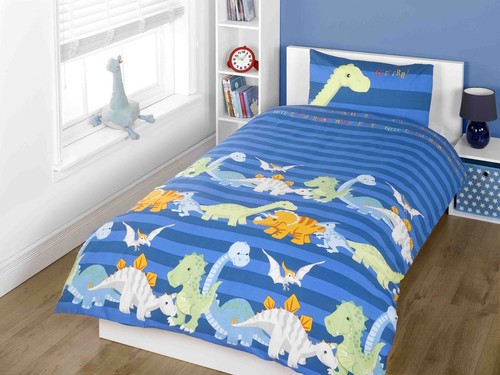 Boy's Quilt Duvet Cover Bedding Bed Sets Single or Double Sizes Kid's Bed linen - Picture 12 of 23