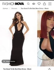 Fashion Nova  Too Good To Be True Size Small/ Wine Color