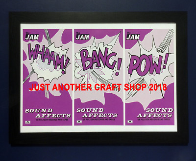 The Jam Sound Affects A3 Size Framed Poster USA Promo 1980 42cm x 29.7cm