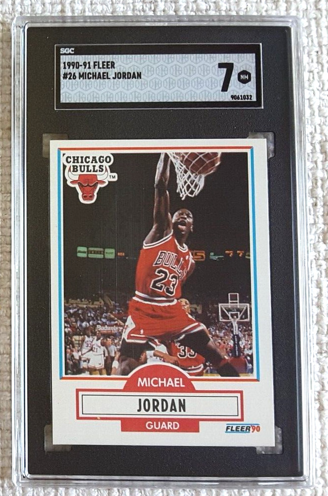 1990 Fleer Michael Jordan #26 PSA 7 NM Chicago Bulls HOF GOAT