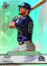 2016 Bowman Platinum Platinum Presence #PP11 David Dahl Colorado Rockies