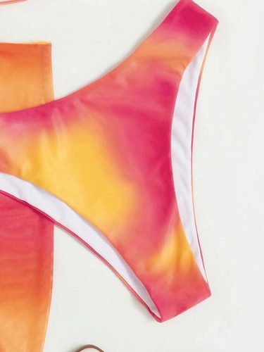 Nuevo Bikini Multicolor Tres Piezas Traje de Baño Playa Picante Niña Traje de Baño Lo último - Imagen 16 de 30
