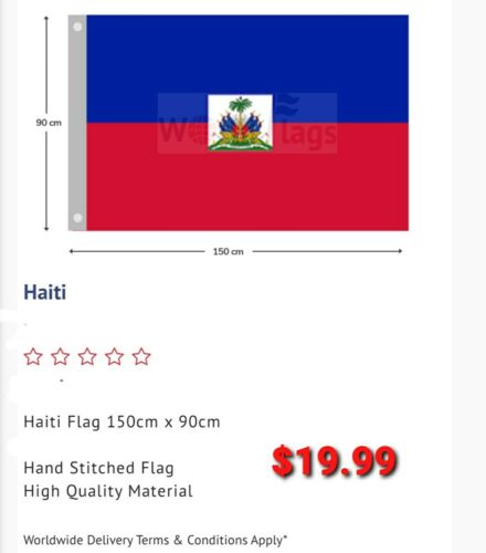 Haiti Flag 900mm×1500mm LARGE BRAND NEW FREE SHIPPING AUS WIDE GOOD QUALITY  - Picture 1 of 4