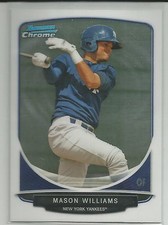 Mason Williams New York Yankees 2013 Bowman Draft Chrome Top Prospects