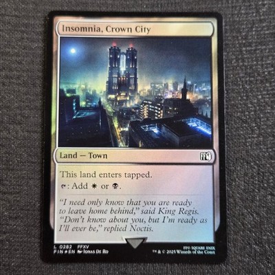 Magic: The Gathering FINAL FANTASY Insomnia, Crown City Land 282 Foil Near Mint