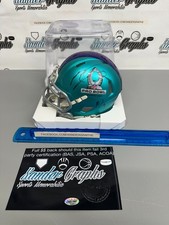 MAC JONES MATT JUDON '22 PRO BOWL SIGNED AUTOGRAPHED FOOTBALL MINI HELMET-XG COA