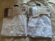 White Lace Single Panel Voile X 2 ( 57 X 90 Inches )