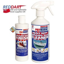 RIB Inflatable Boat Cleaner & Polish Kit - Clean, UV Protect, Finish, Polymarine