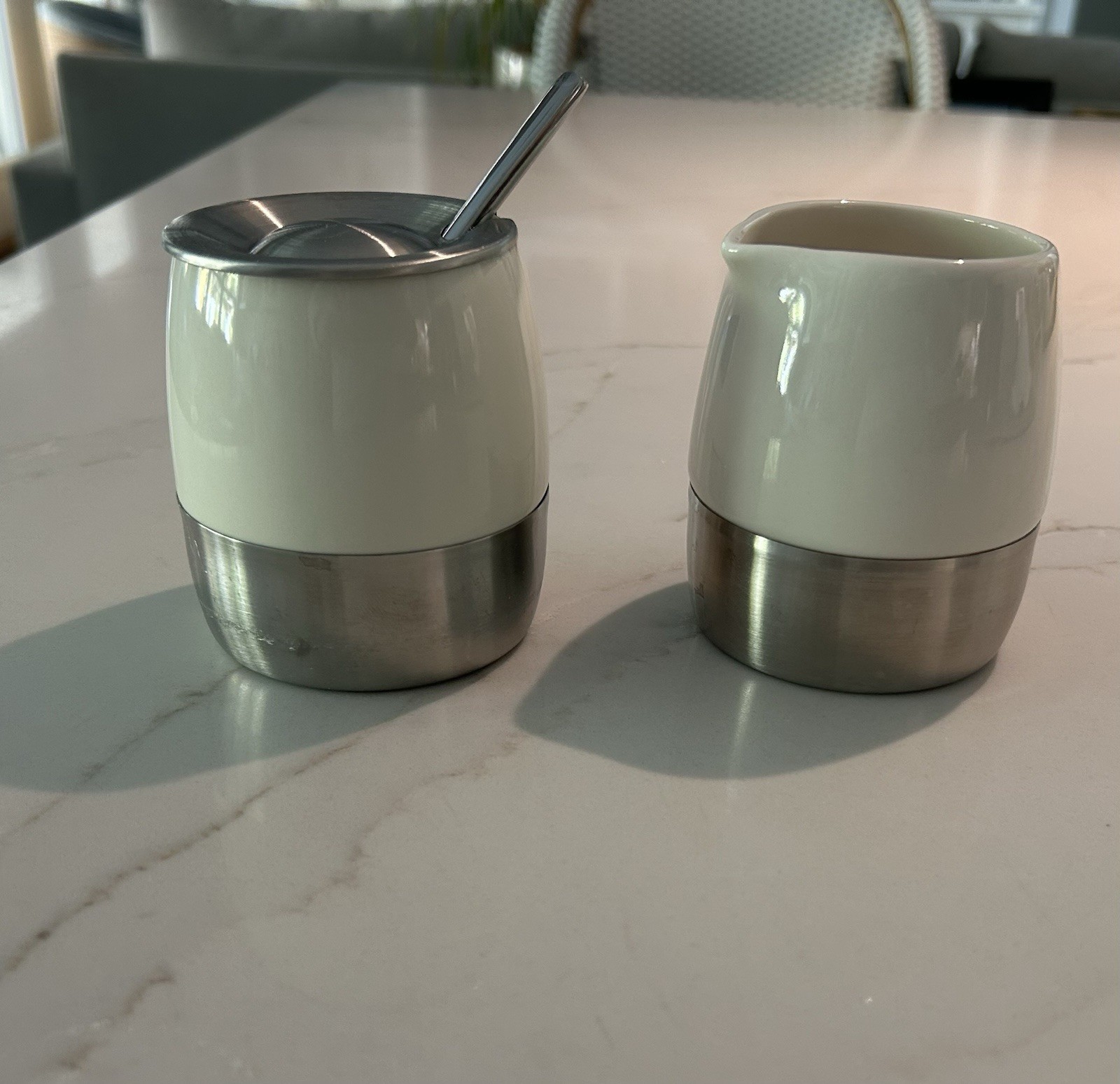 Starbucks Barista Stainless Bottom Sugar / Creamer Set Spoon
