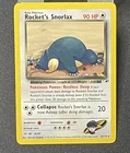 Rocket’s Snorlax 33/132 Rare Gym Heroes Vintage Pokemon Card