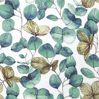 20 Servietten Eucalyptus Leaves - BläTter Vom Eukalyptus 33X33Cm
