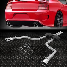 FOR 05-10 CHRYSLER 300 CHARGER MAGNUM 5.7L 4" ROUND MUFFLER TIP CATBACK EXHAUST