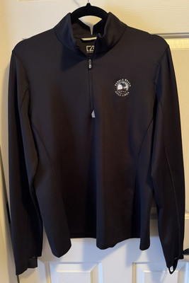 Cutter & Buck  Pebble Beach  Golf Women s Large Lightweight 1/4 Zip/Black