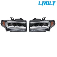 LABLT Left&Right Side Full LED Chrome Headlights For 2020-2023 GMC Acadia AT4