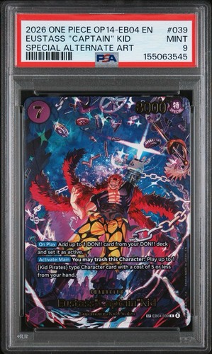 Eustass"Captain"Kid (SP Card) graded PSA 9 for sale on eBay