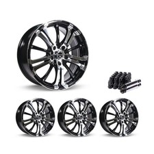 Set Of 4 16 Black Alloy Wheel Rims 4x100 Fits Nissan Versa Rtxxa 4lug Set Of 4 16 Black Alloy Wheel Rims 4x100 Fits Nissan Versa Rtxxa 4lug