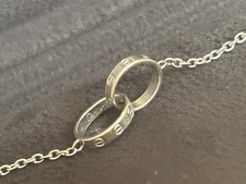 Cartier Love On A Chain Bracelet 18K White Gold