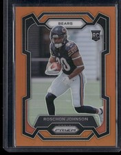 2023 Panini Prizm Roschon Johnson Orange Prizm RC /249 #314 Chicago Bears