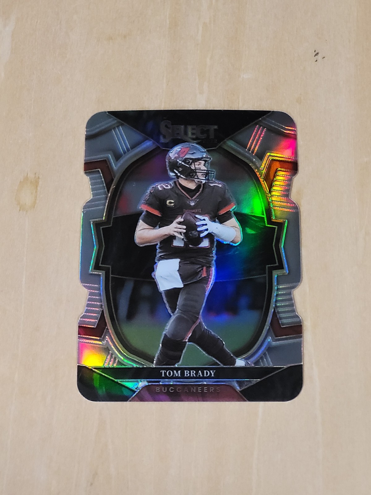 Tom Brady 2022 Panini Select Concourse Silver Prizm Die Cut. Buccaneers
