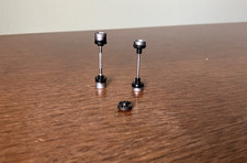 NMINT AFX NonMT Axles w/5 Spoke Wheels w/2nd Gen Thicker Front Axles, Crown Gear