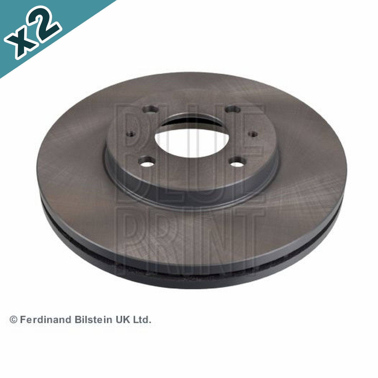 BLUEPRINT ADN14364 Brake Disc Front Coated Fits Nissan 100NX Almera Sunny