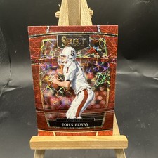 2022 Panini Select Draft Picks - Concourse John Elway #69 Red Lazer Prizm