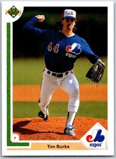 ⚾ 1991 Upper Deck #215b Tim Burke Montreal Expos