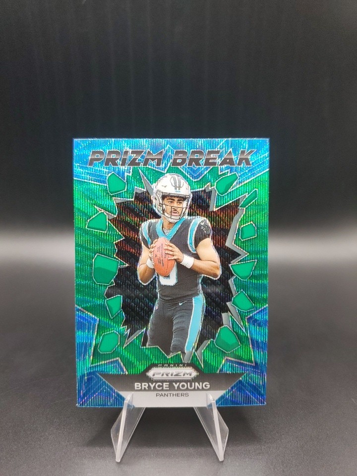 2023 Panini Prizm Bryce Young Rookie RC Prizm Break #PB-3 Green Wave Panthers 🔥
