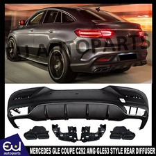 HECKDIFFUSOR VOLANT ENDROHR SCHWARZ F&Uuml;R MERCEDES GLE COUPE C292 AMG GLE63 STYLE
