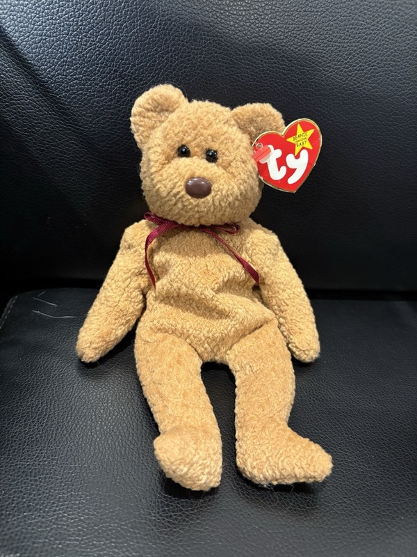 Ty Beanie Babies Curly Bear Plush, 1996, Ages 3+ (4-7, 8-11 Years)