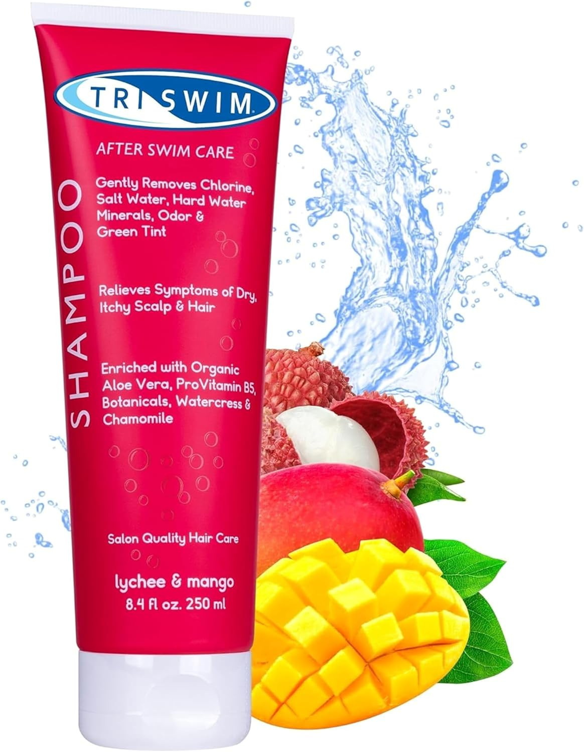 TRISWIM Chlorine Removal after Swim Shampoo | Removes Chlorine, Salt, and Hard W