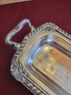 Elegant Vintage Sheridan Silver Plated Footed Victorian Serving Tray 16"x5"x2" — photo 8