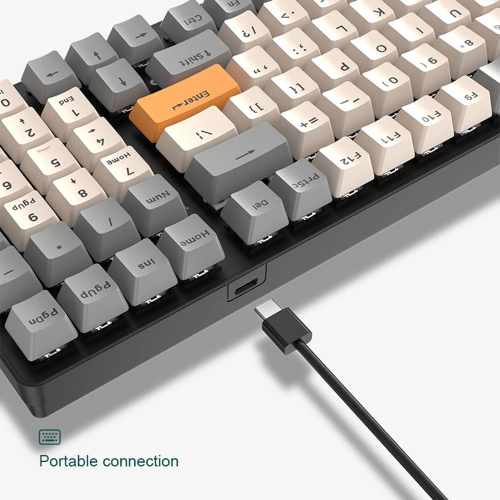 ZIYOULANG 100 Key 98% Compact Layout Wired Mechanical Keyboard for Enhanced Typing Experience and Gaming Performance with 9480 Customization Options