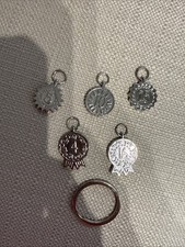 Lot of 5 Weight Watchers Weight Loss Milestone Charms 5- 25 lbs Key Ring 4 Wk