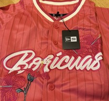 Era Puerto Rico Alternate Flor Stripe Multicolor Jersey Mens Size XL -SHIPS FAST