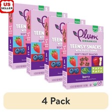 Organic Soft Fruit Snacks Toddlers Puffed Quinoa Berry Snack Pack 5 Pouches New
