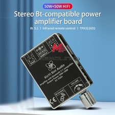50W*2 Stereo Hi-Fi Digital Amplifier Board TPA3116 With Remote Control #ea