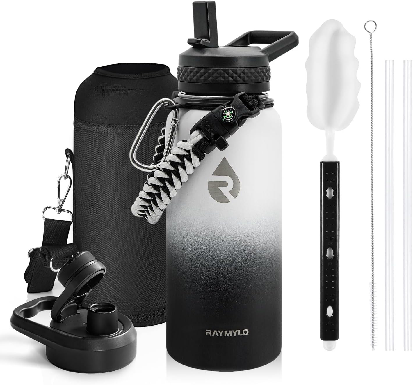 Insulated Water Bottle 64 Oz, Triple Wall Vacuum Stainless S