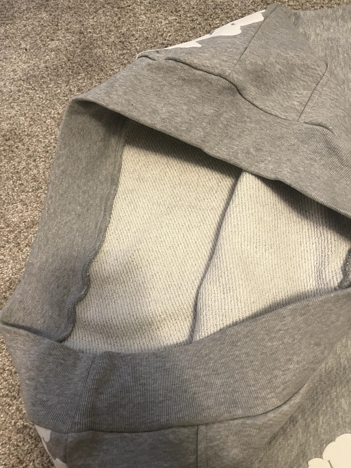 Denim Tears The Cotton Wreath Hoodie Grey Size Medium  (100% AUTHENTIC )