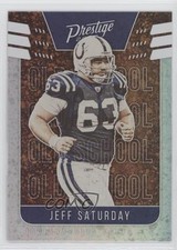 2020 Panini Prestige Old School Jeff Saturday #OS-JS 2qw