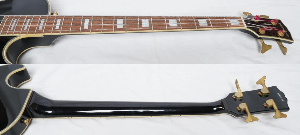 Grass Roots by ESP G-LB-52CC BLACK 2005 Les Paul Bass (Les Paul Custom Type) - image 3 of 4