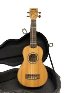 KALA KA FMS Soprano Ukulele Flame Maple Natural / Gig Hard Case C83