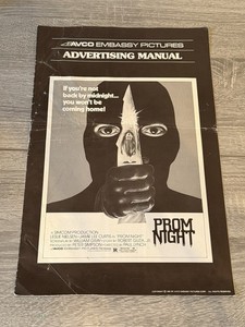 Prom Night Original Movie Pressbook 11 x 17 Jamie Lee Curtis has cuts