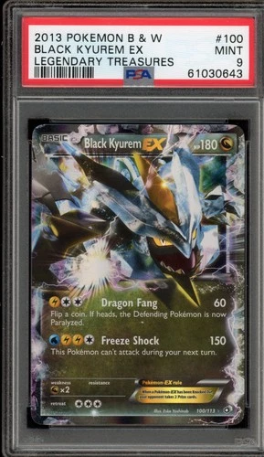 Pokemon Black Kyurem EX Legendary Treasures Holo Ultra Rare #100 PSA 9 Mint