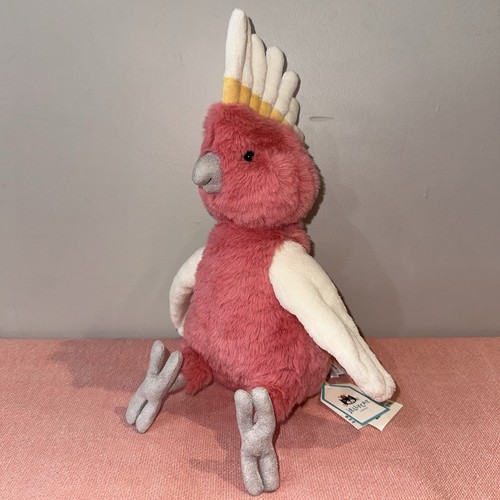 Jellycat Galah Squawkatoo Cacatúa Pájaro Rosa Adorable Nuevo Con Etiquetas - Imagen 3 de 5