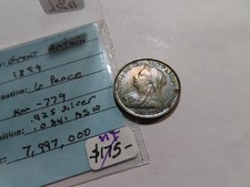 T84 Great Britain 1899 SILVER 6 Pence Nice Toning