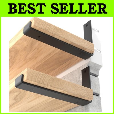 DIY Floating Shelf Support Brackets - 8 Inch, 12-Pack