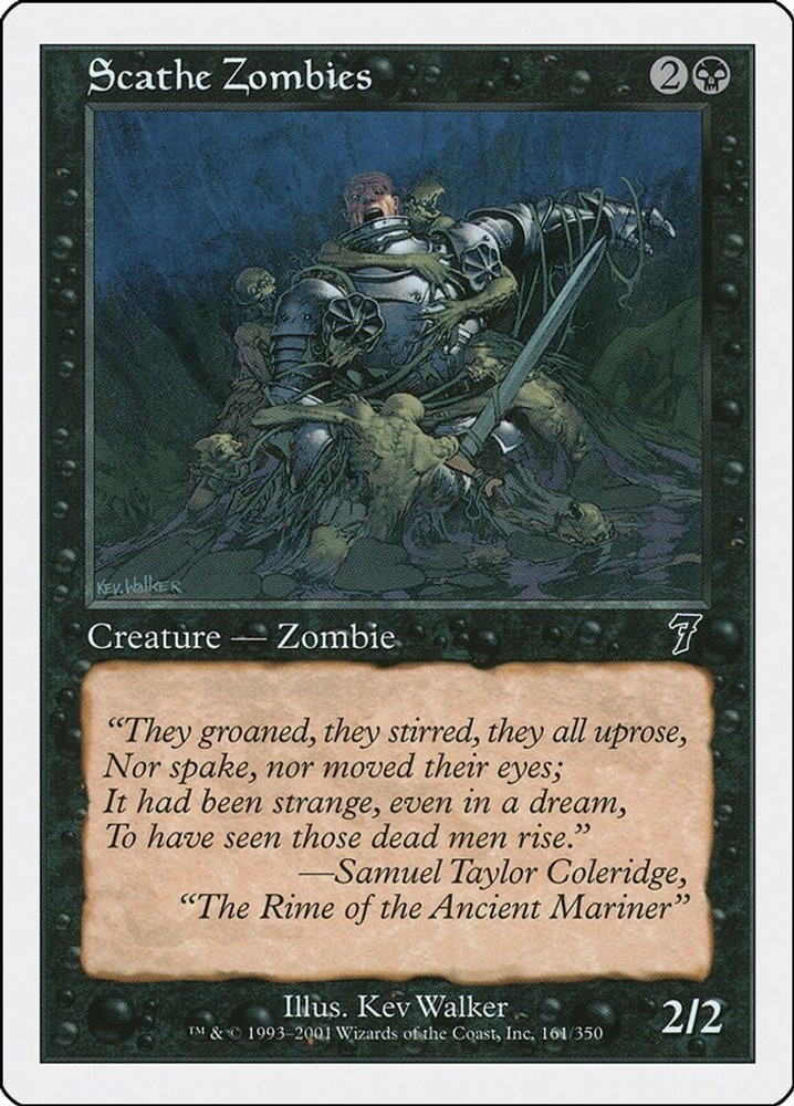 Scathe Zombies #161 (LP) 7th Edition (7ED) MTG