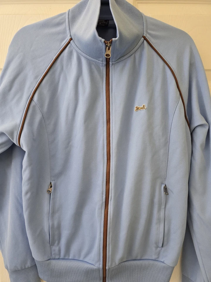 Chaqueta de Colección Le Tigre Para Hombres Cremallera Completa Talla Mediana Azul Algodón Poliéster Foto 4 de 4